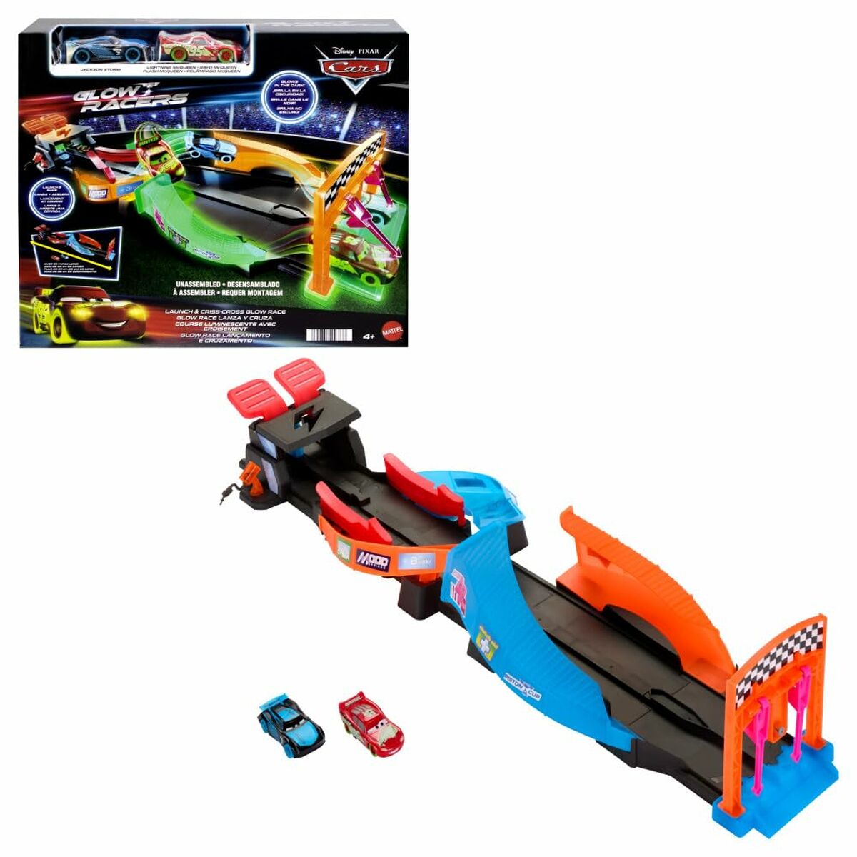 Pistă de Lansare Mattel Glow Racers Fosforescent - Jucarii si jocuri, Vehicule