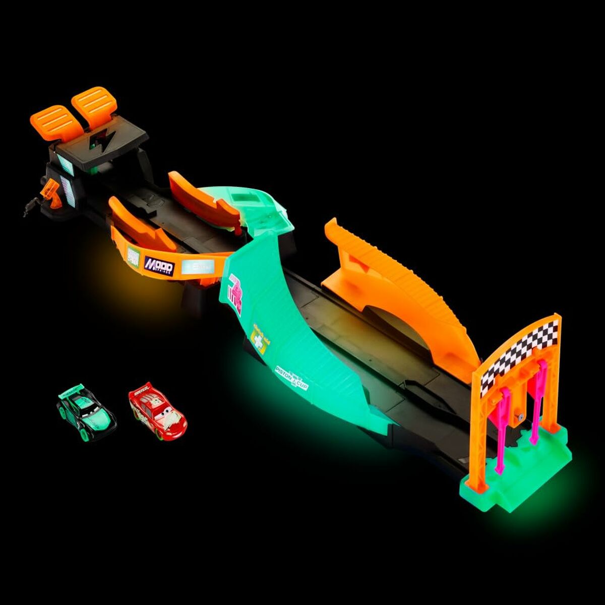 Pistă de Lansare Mattel Glow Racers Fosforescent - Jucarii si jocuri, Vehicule