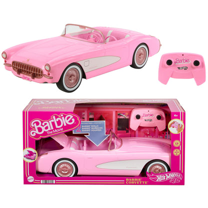 Vehicul Barbie The Movie Hot Wheels RC Corvette - Jucarii si jocuri, Păpuși și accesorii