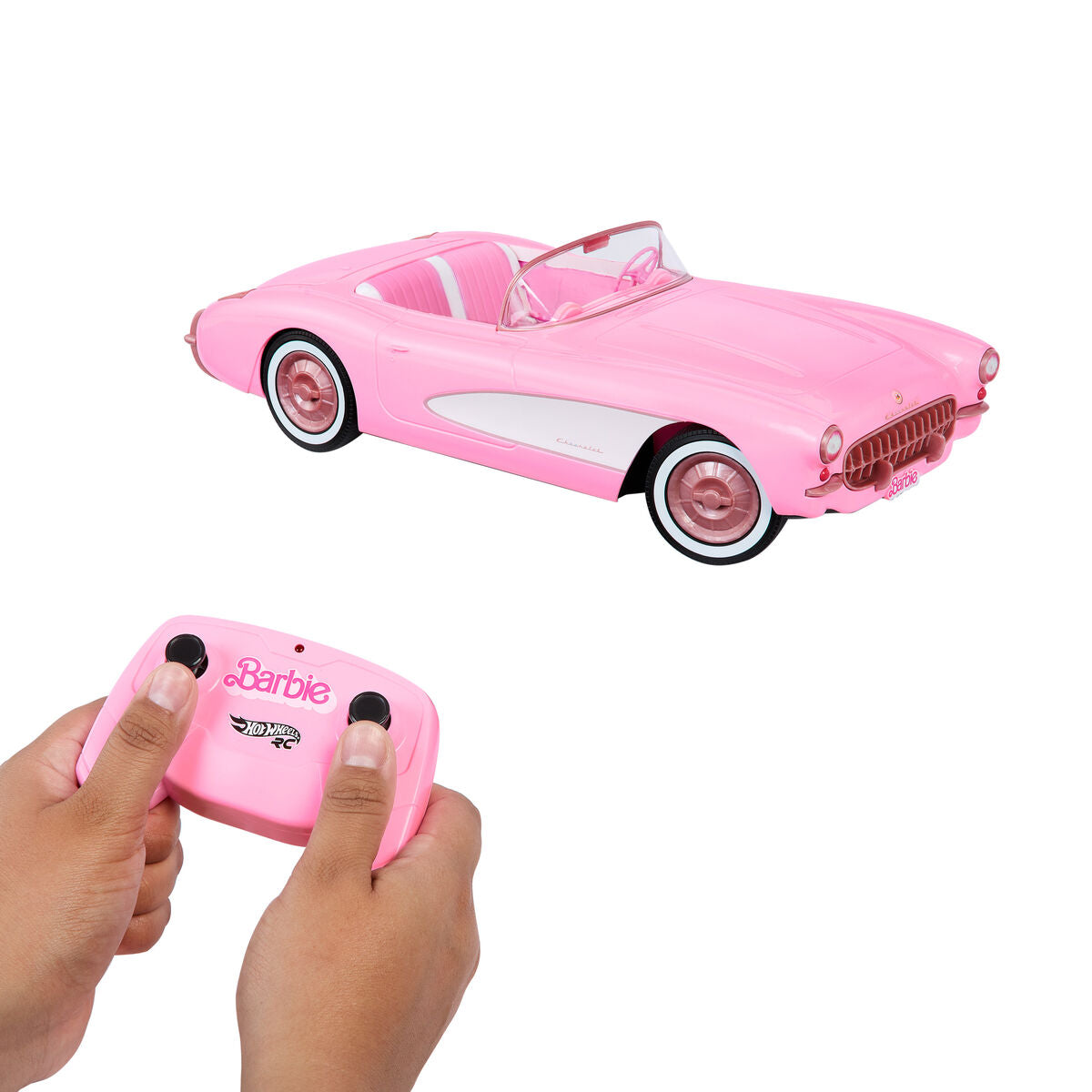 Vehicul Barbie The Movie Hot Wheels RC Corvette - Jucarii si jocuri, Păpuși și accesorii