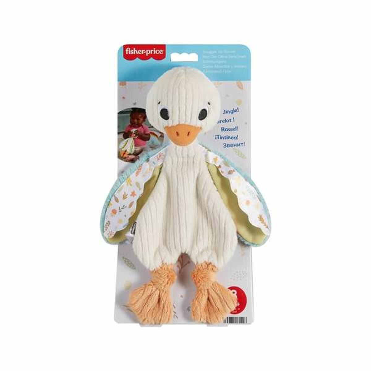 Jucărie din Pluș cu Zornăitoare Mattel Oca Lovey - Bebelus, Jucăriile copilăriei timpurii