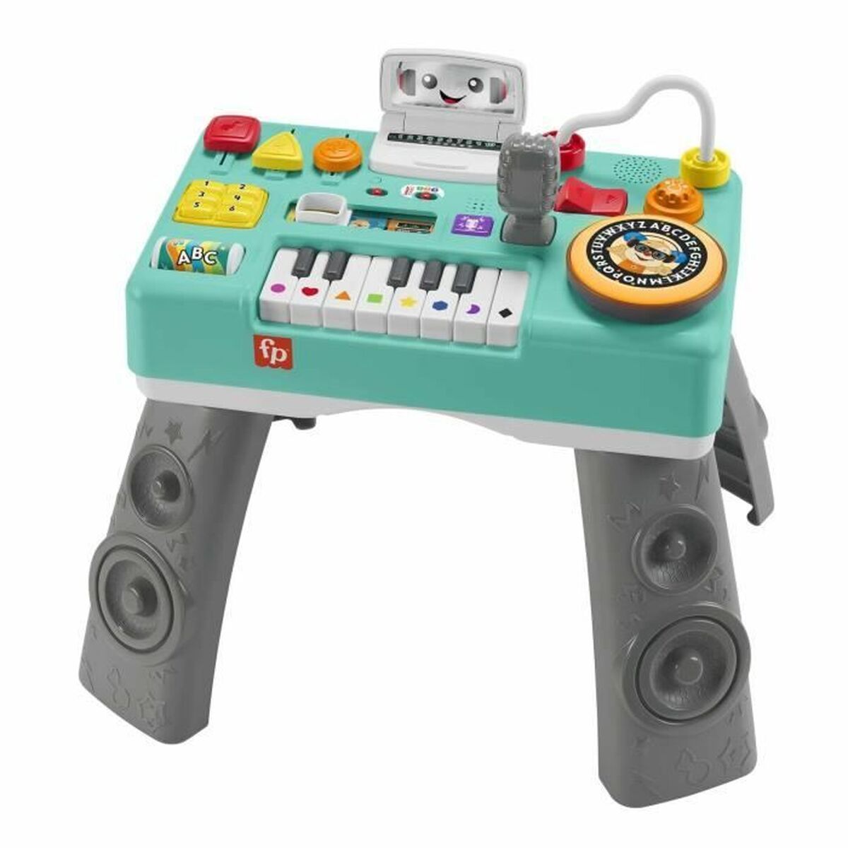 Centru de activităţi Fisher Price Mix & Learn DJ Table (FR) - Bebelus, Jucăriile copilăriei timpurii