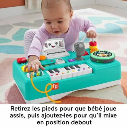 Centru de activităţi Fisher Price Mix & Learn DJ Table (FR) - Bebelus, Jucăriile copilăriei timpurii