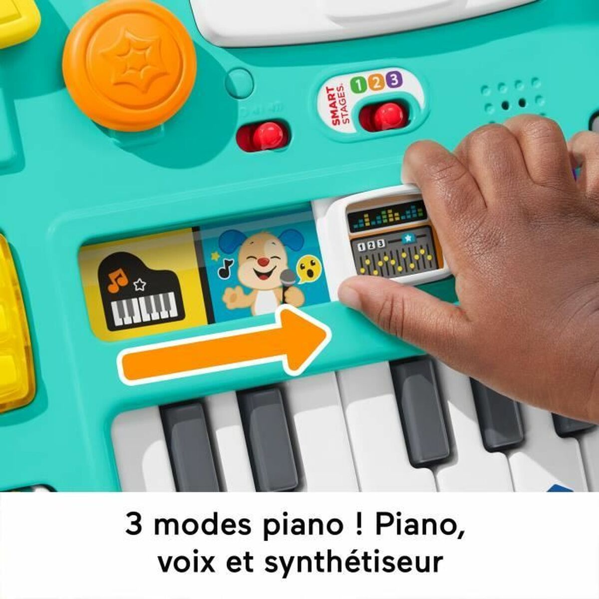 Centru de activităţi Fisher Price Mix & Learn DJ Table (FR) - Bebelus, Jucăriile copilăriei timpurii