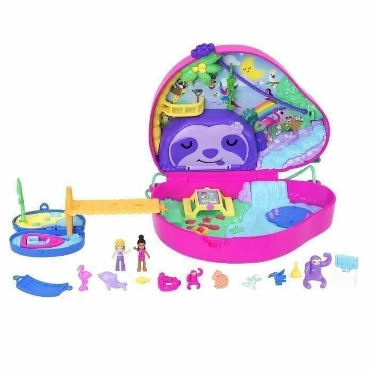 Playset Polly Pocket SAC SURPRISES PARESSEUX - Jucarii si jocuri, Păpuși și figurine