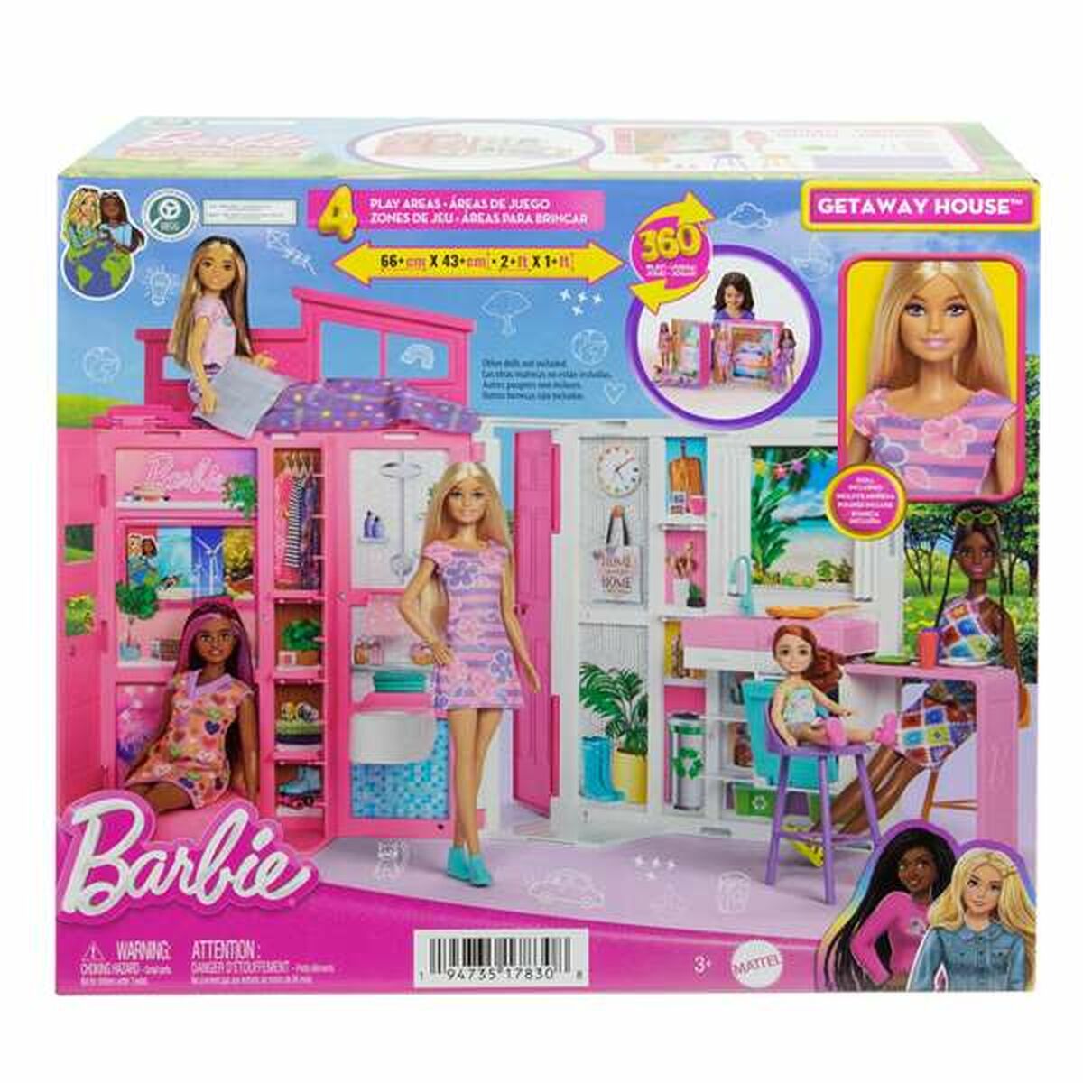 Playset Barbie Getaway House Doll and Playset - Jucarii si jocuri, Păpuși și figurine