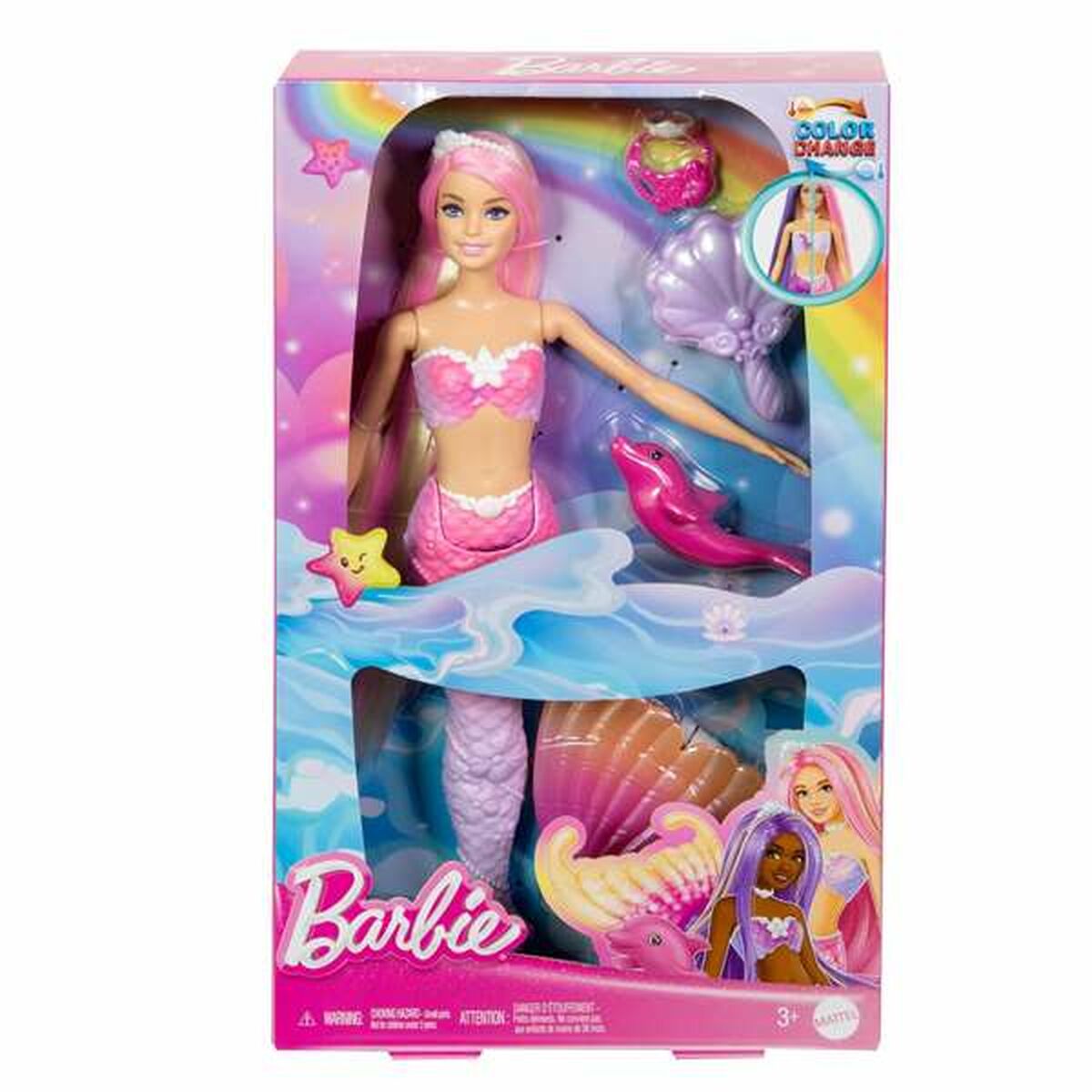 Păpușă Barbie Colour Changing Mermaid - Jucarii si jocuri, Păpuși și accesorii