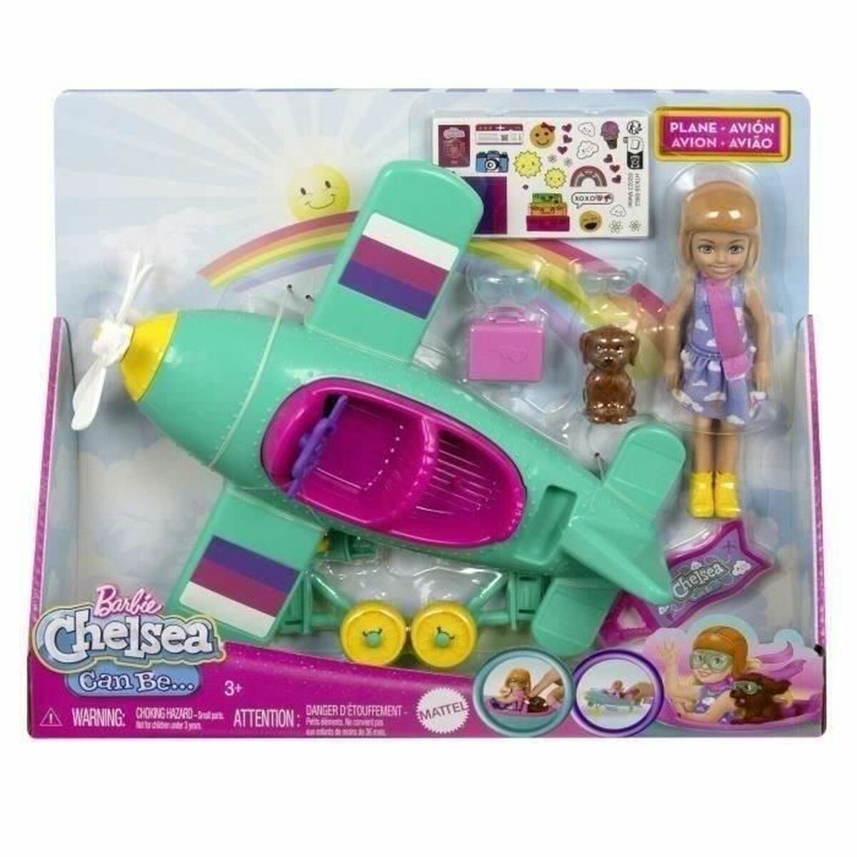 Păpușă Barbie CHELSEA ET SON AVION - Jucarii si jocuri, Păpuși și accesorii