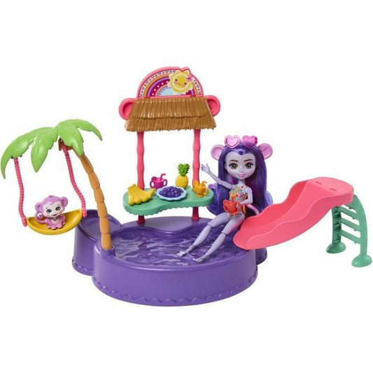 Set de păpuși Enchantimals PISCINE DES SINGES - Jucarii si jocuri, Păpuși și figurine