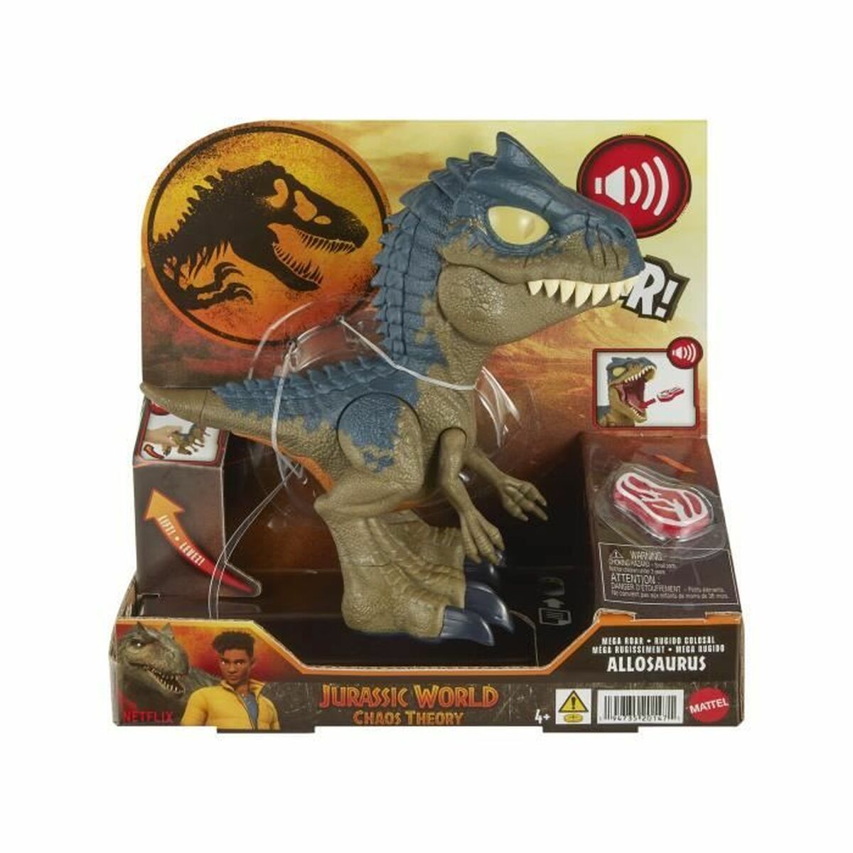 Dinozaur Jurassic World Chomp Chomp-Allosaurus HVB45 Dinozaur Sunet 2 Piese - Jucarii si jocuri, Păpuși și figurine