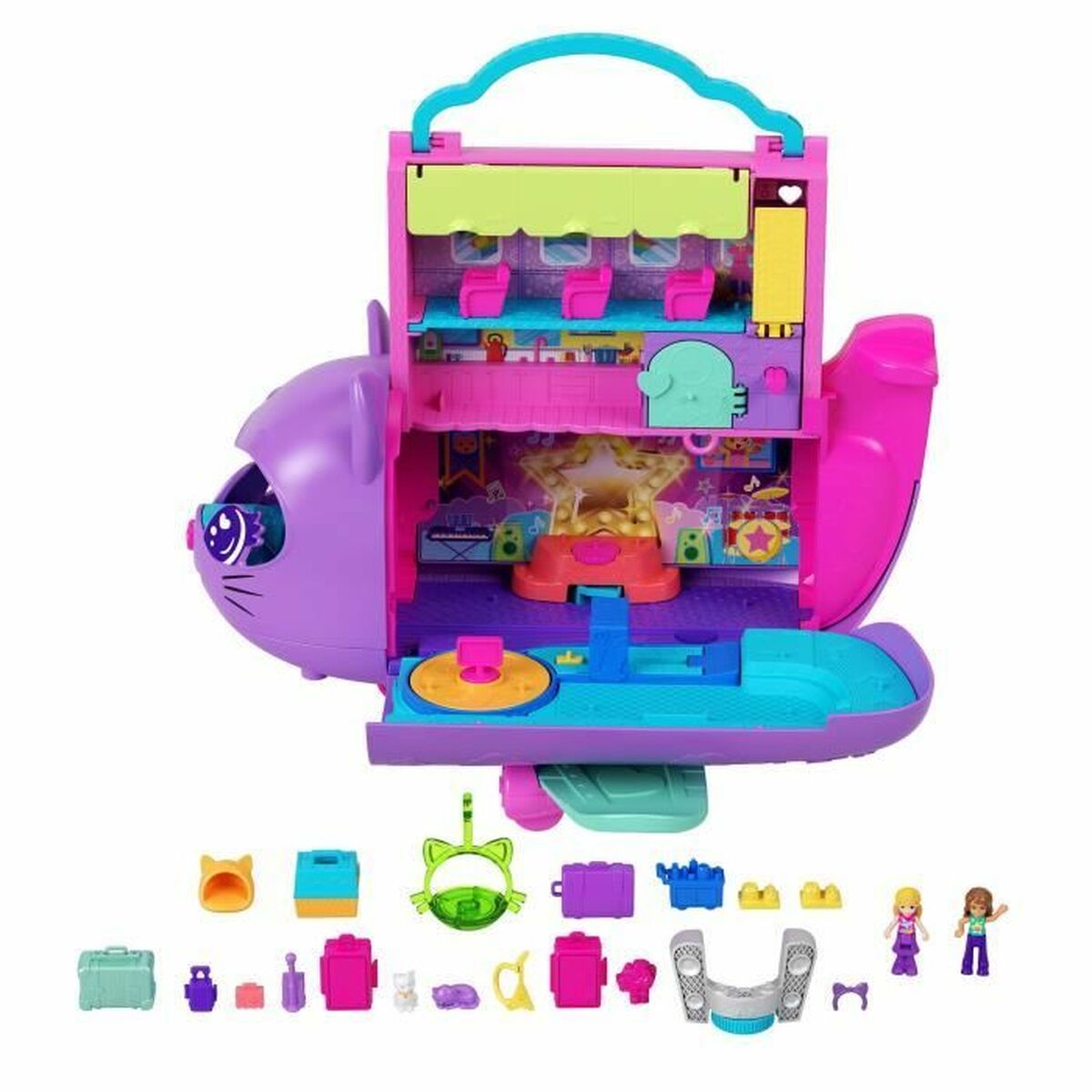 Playset Polly Pocket Transforming Kitten Airplane-Box - Jucarii si jocuri, Păpuși și figurine