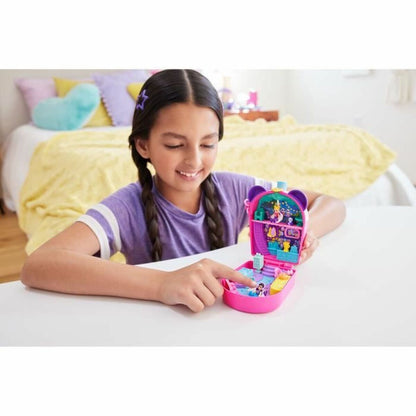 Playset Polly Pocket Panda Bubble Tea-Box with 2 mini-figures and panda HWN95 - Jucarii si jocuri, Păpuși și figurine
