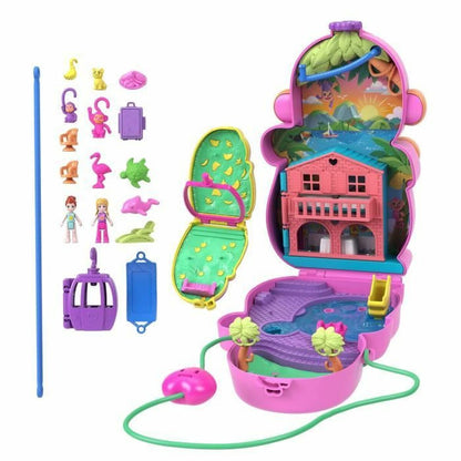 Păpușă bebeluș cu accesorii Polly Pocket Mommy Monkey and Baby - Jucarii si jocuri, Păpuși și accesorii