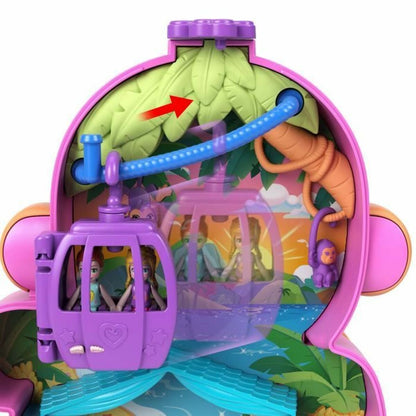 Păpușă bebeluș cu accesorii Polly Pocket Mommy Monkey and Baby - Jucarii si jocuri, Păpuși și accesorii