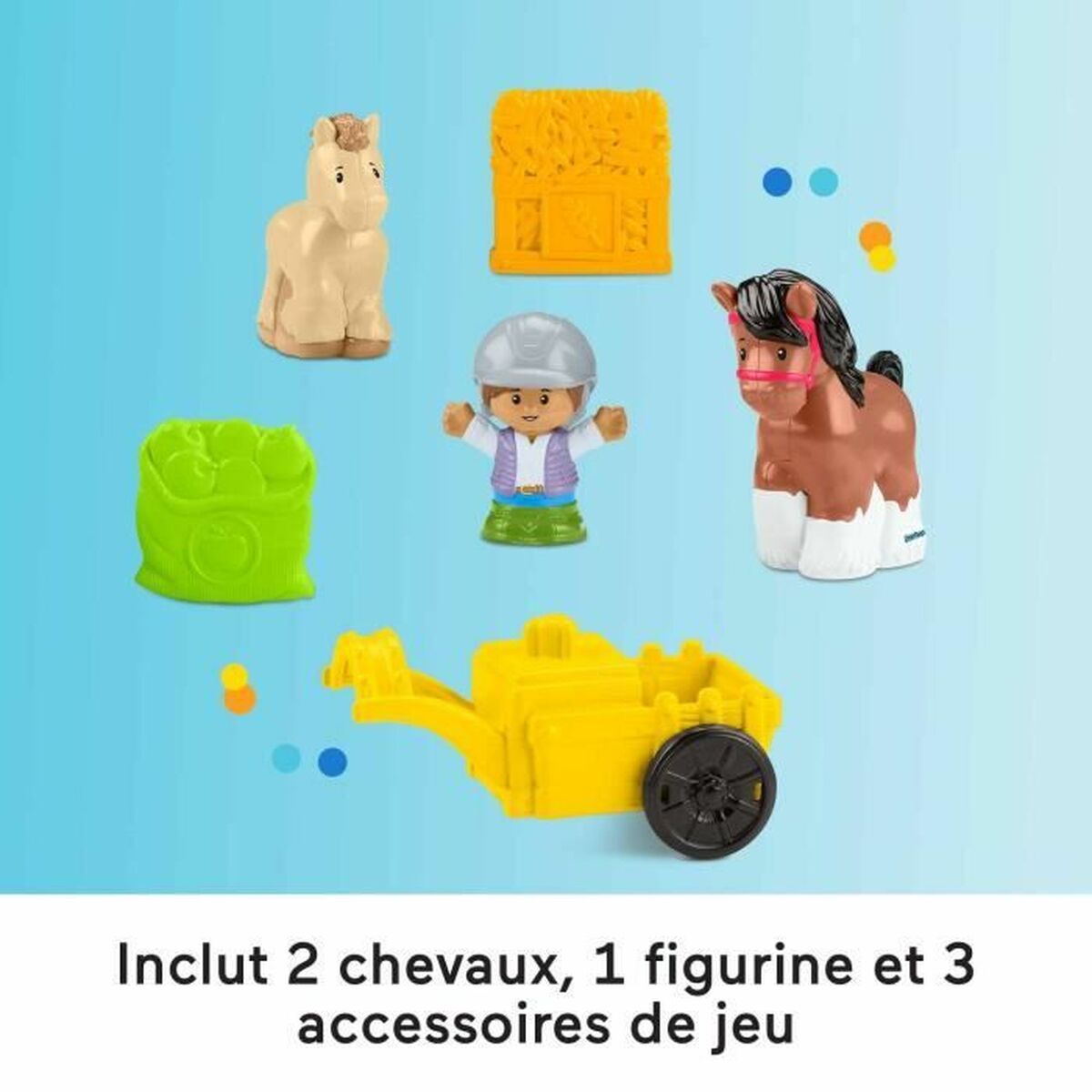 Playset Fisher-Price Happy Horses Stable 7 Piese - Jucarii si jocuri, Păpuși și figurine