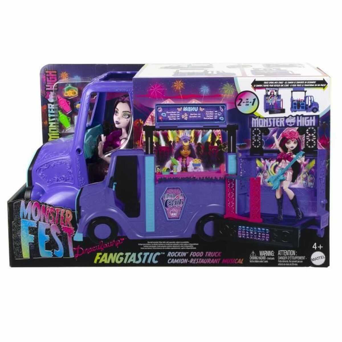Păpușă bebeluș cu accesorii Monster High Tour Bus Rock Sang-sationnel - Jucarii si jocuri, Păpuși și accesorii