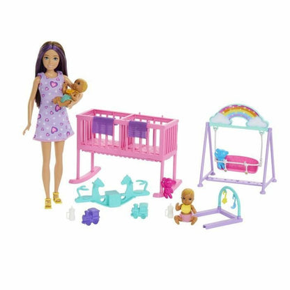 Păpușă bebeluș cu accesorii Barbie The Twins' Room-Skipper Playset - Jucarii si jocuri, Păpuși și accesorii