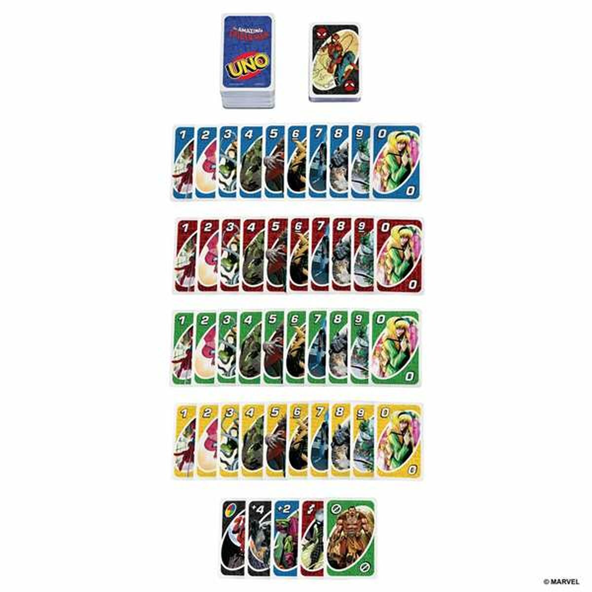 Jocuri de cărți Mattel UNO Spiderman - Jucarii si jocuri, Jocuri și accesorii