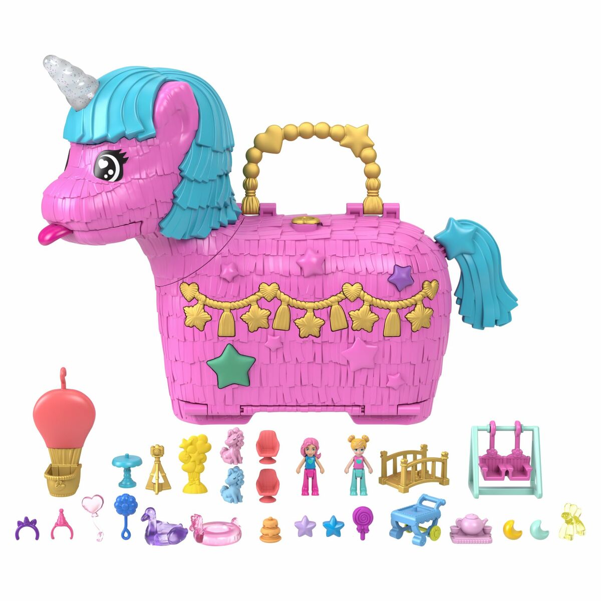 Playset Polly Pocket Unicorn - Jucarii si jocuri, Păpuși și figurine