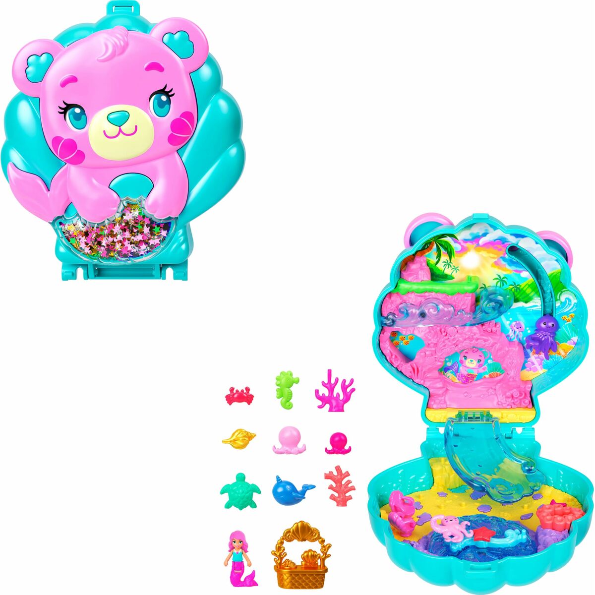 Playset Polly Pocket 11 Piese - Jucarii si jocuri, Păpuși și figurine