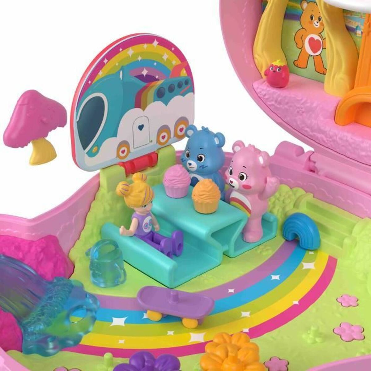 Playset Polly Pocket CARE BEARS BOX - Jucarii si jocuri, Păpuși și figurine