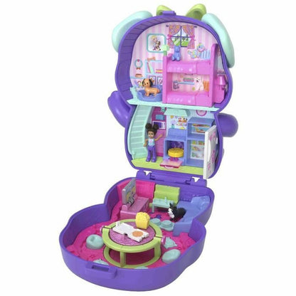 Playset Polly Pocket PUPPY PYJAMA PARTY BOX - Jucarii si jocuri, Păpuși și figurine