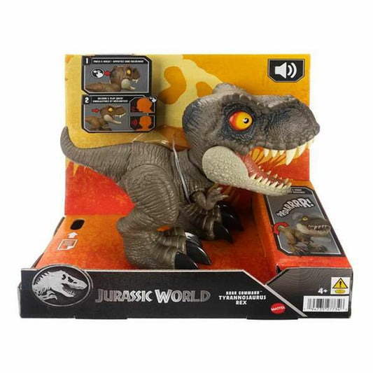 Dinozaur Mattel Jurassic World Roar Command T-Rex 21,59 x 22,23 x 10,16 cm - Jucarii si jocuri, Păpuși și figurine