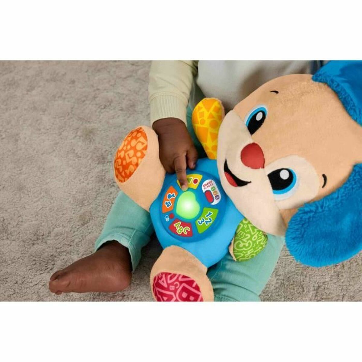 Jucărie de Pluș Fisher-Price Laugh and Learn Puppy Progressive Awakening Musical Plush JFD20 Maro Flauș Muzical Câine - Jucarii si jocuri, Jucării de pluș