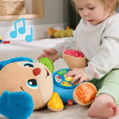 Jucărie de Pluș Fisher-Price Laugh and Learn Puppy Progressive Awakening Musical Plush JFD20 Maro Flauș Muzical Câine - Jucarii si jocuri, Jucării de pluș