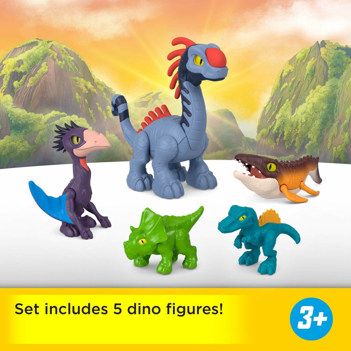 Playset Imaginext Jurassic World Multicolor 10 Piese - Jucarii si jocuri, Păpuși și figurine