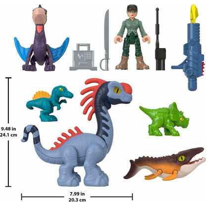 Playset Imaginext Jurassic World Multicolor 10 Piese - Jucarii si jocuri, Păpuși și figurine