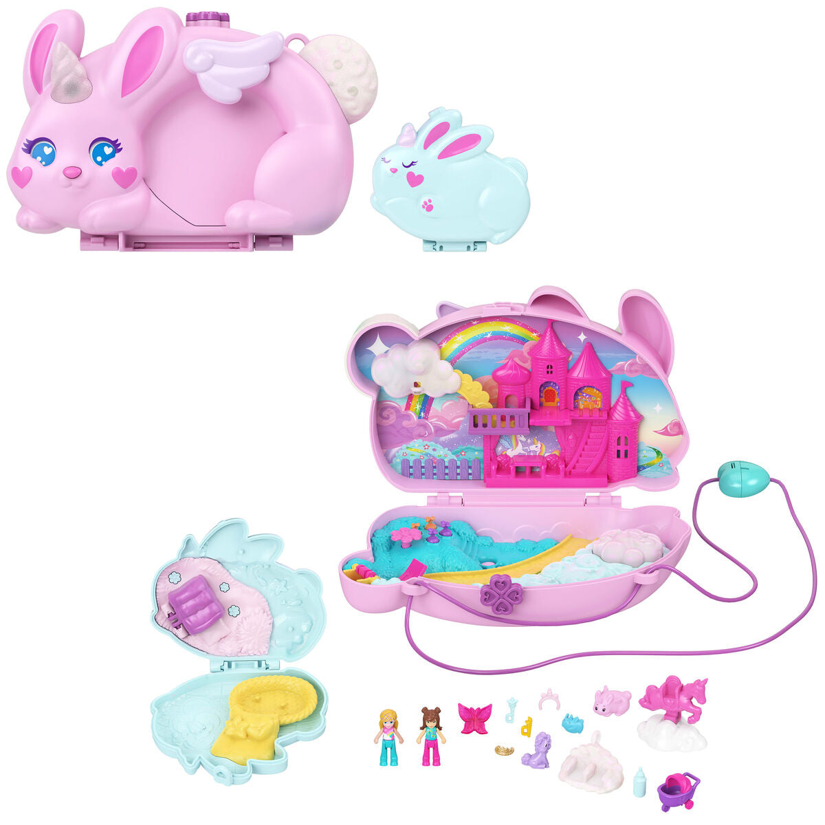 Playset Polly Pocket 16 Piese - Jucarii si jocuri, Păpuși și figurine