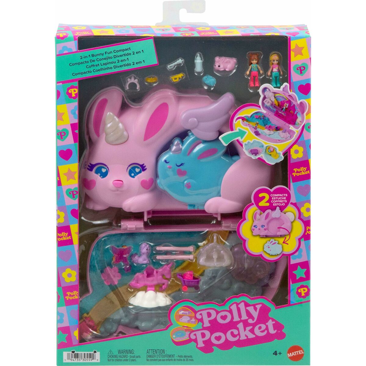 Playset Polly Pocket 16 Piese - Jucarii si jocuri, Păpuși și figurine