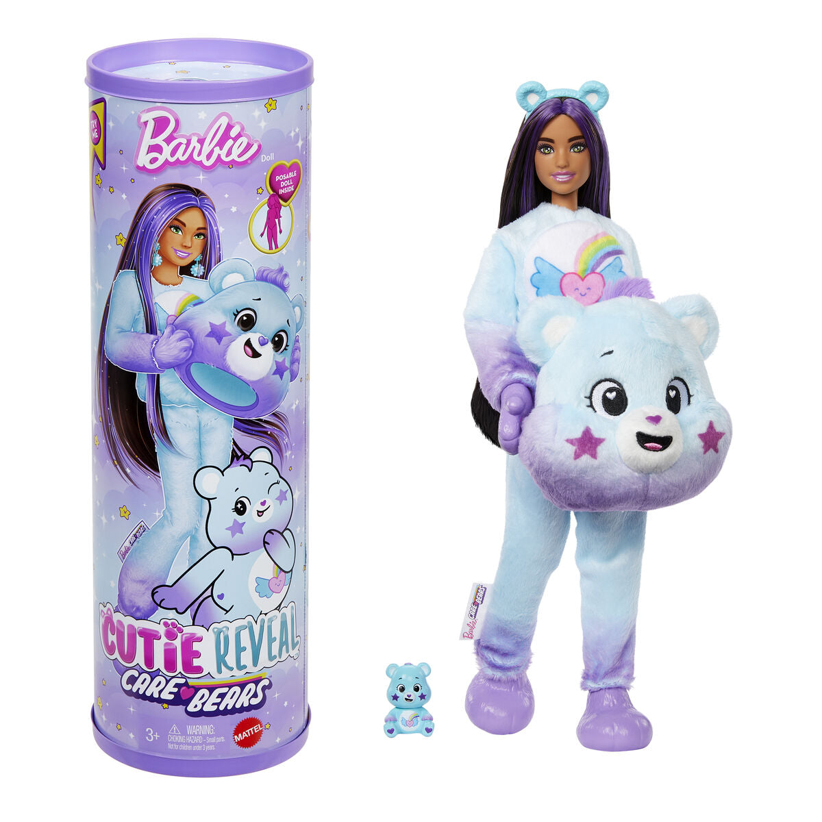 Păpușă Barbie Cutie Reveal Seria Care Bears (Ursul Stelelor), 10 Surprize, Costum Pluș - Jucarii si jocuri, Păpuși și figurine