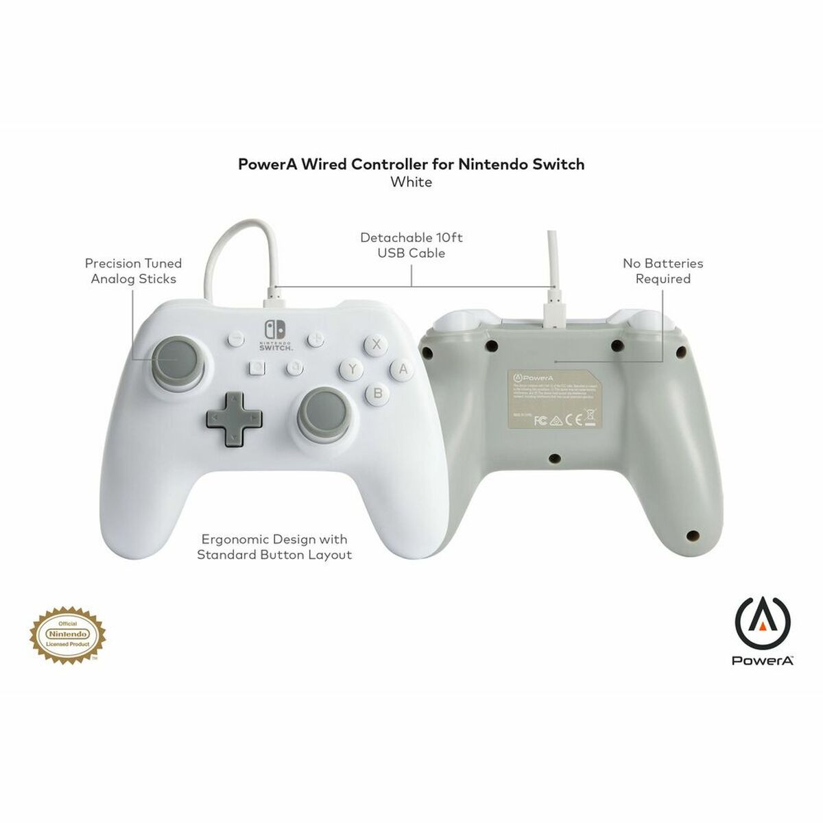 Telecomandă Jocuri Gaming Powera 1517033-03 Alb Nintendo Switch - Tehnică de calcul, Accesorii