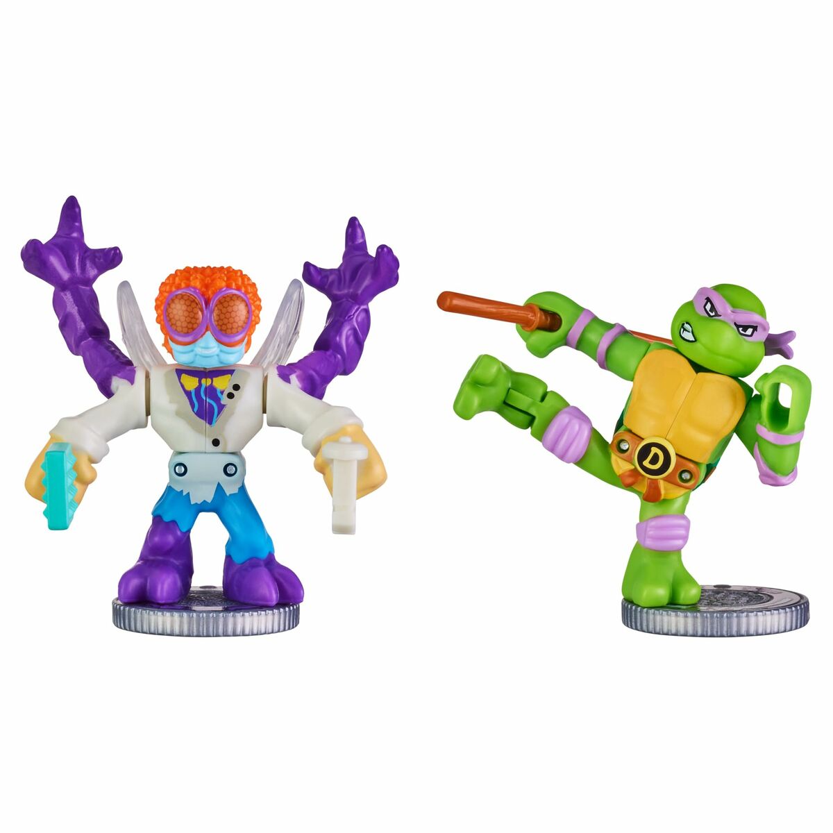 Figurine de luptă Teenage Mutant Ninja Turtles Legends of Akedo: Donatello vs Baxter Stockman - Jucarii si jocuri, Păpuși și figurine