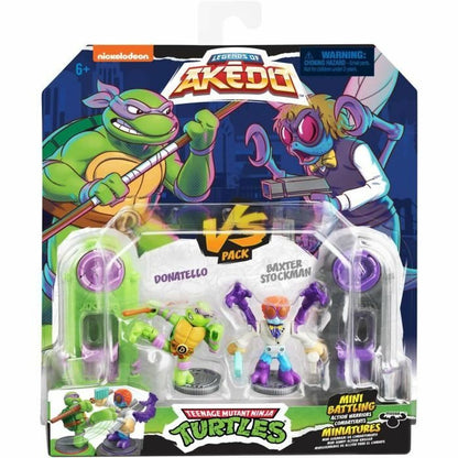 Figurine de luptă Teenage Mutant Ninja Turtles Legends of Akedo: Donatello vs Baxter Stockman - Jucarii si jocuri, Păpuși și figurine