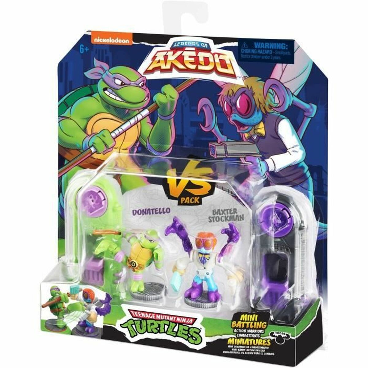 Figurine de luptă Teenage Mutant Ninja Turtles Legends of Akedo: Donatello vs Baxter Stockman - Jucarii si jocuri, Păpuși și figurine