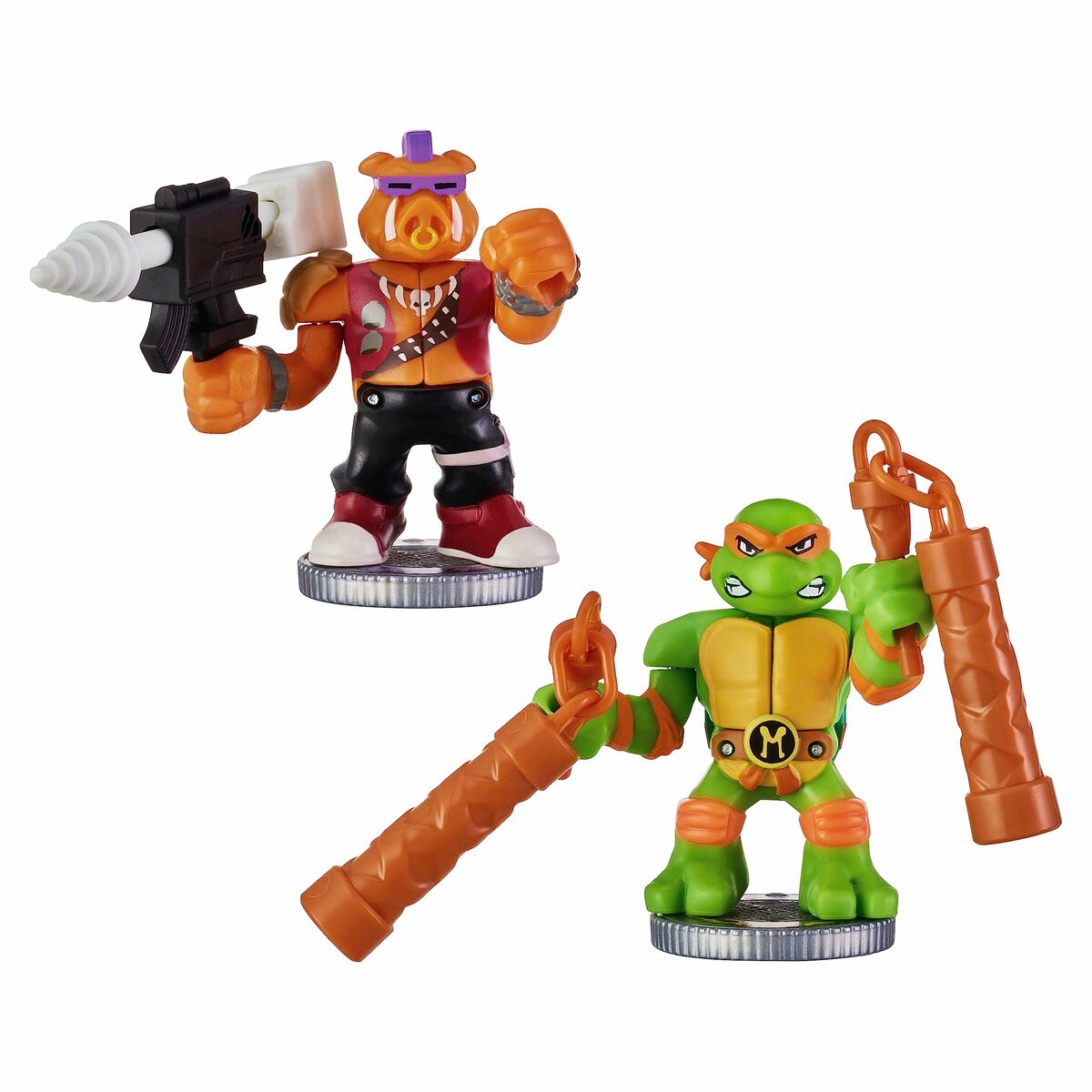 Figurine de luptă Teenage Mutant Ninja Turtles Legends of Akedo: Michelangelo vs Evil Bepop - Jucarii si jocuri, Păpuși și figurine