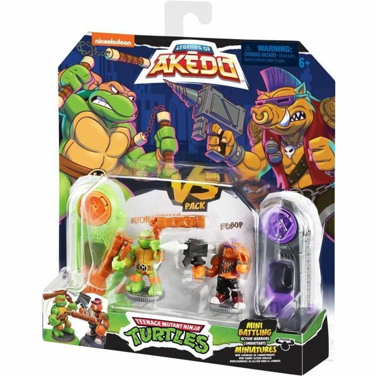 Figurine de luptă Teenage Mutant Ninja Turtles Legends of Akedo: Michelangelo vs Evil Bepop - Jucarii si jocuri, Păpuși și figurine