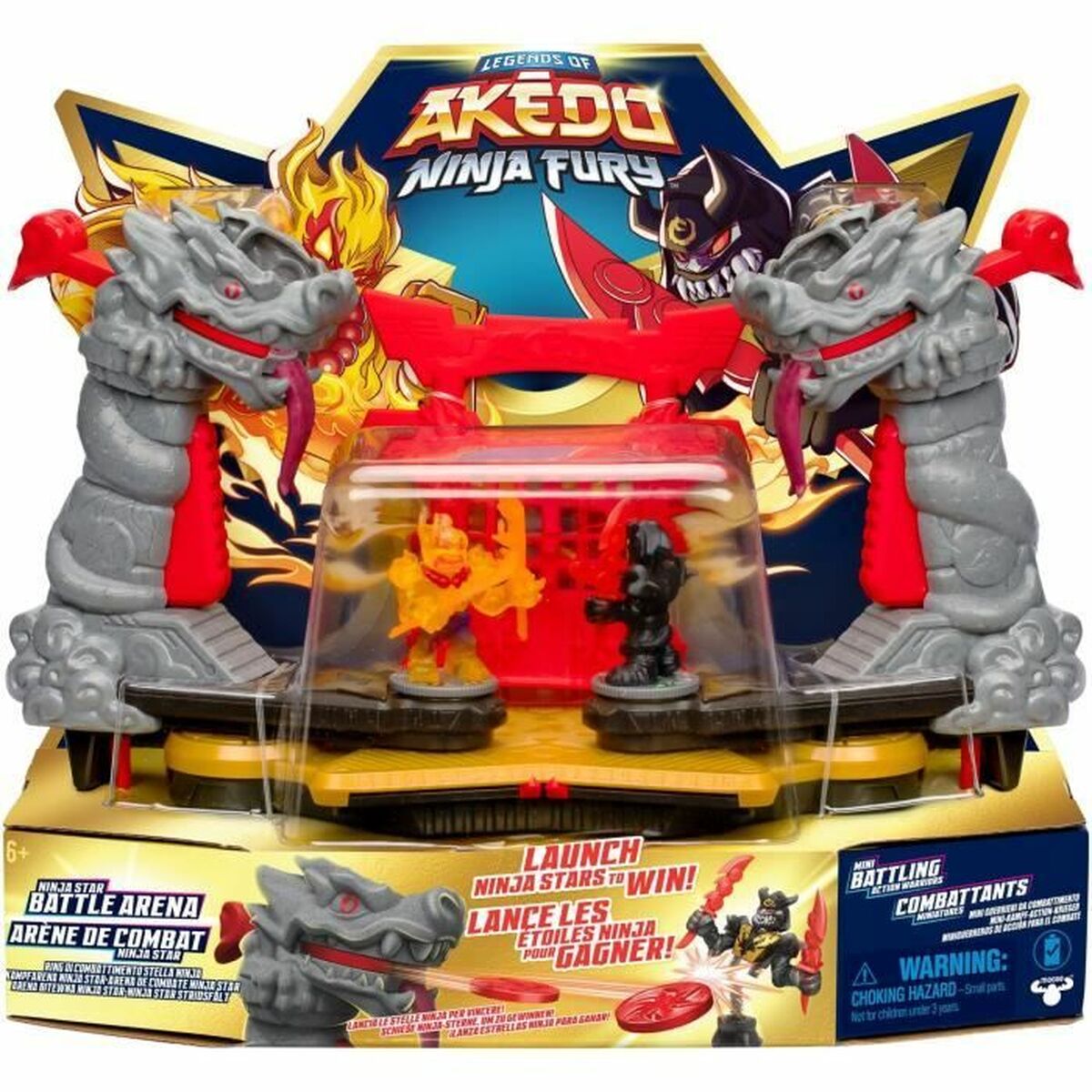 Playset Moose Toys Ninja Fury Combat Arena - Jucarii si jocuri, Păpuși și figurine