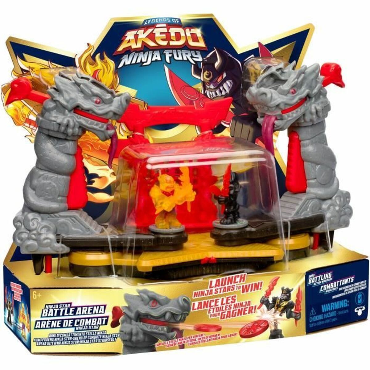 Playset Moose Toys Ninja Fury Combat Arena - Jucarii si jocuri, Păpuși și figurine