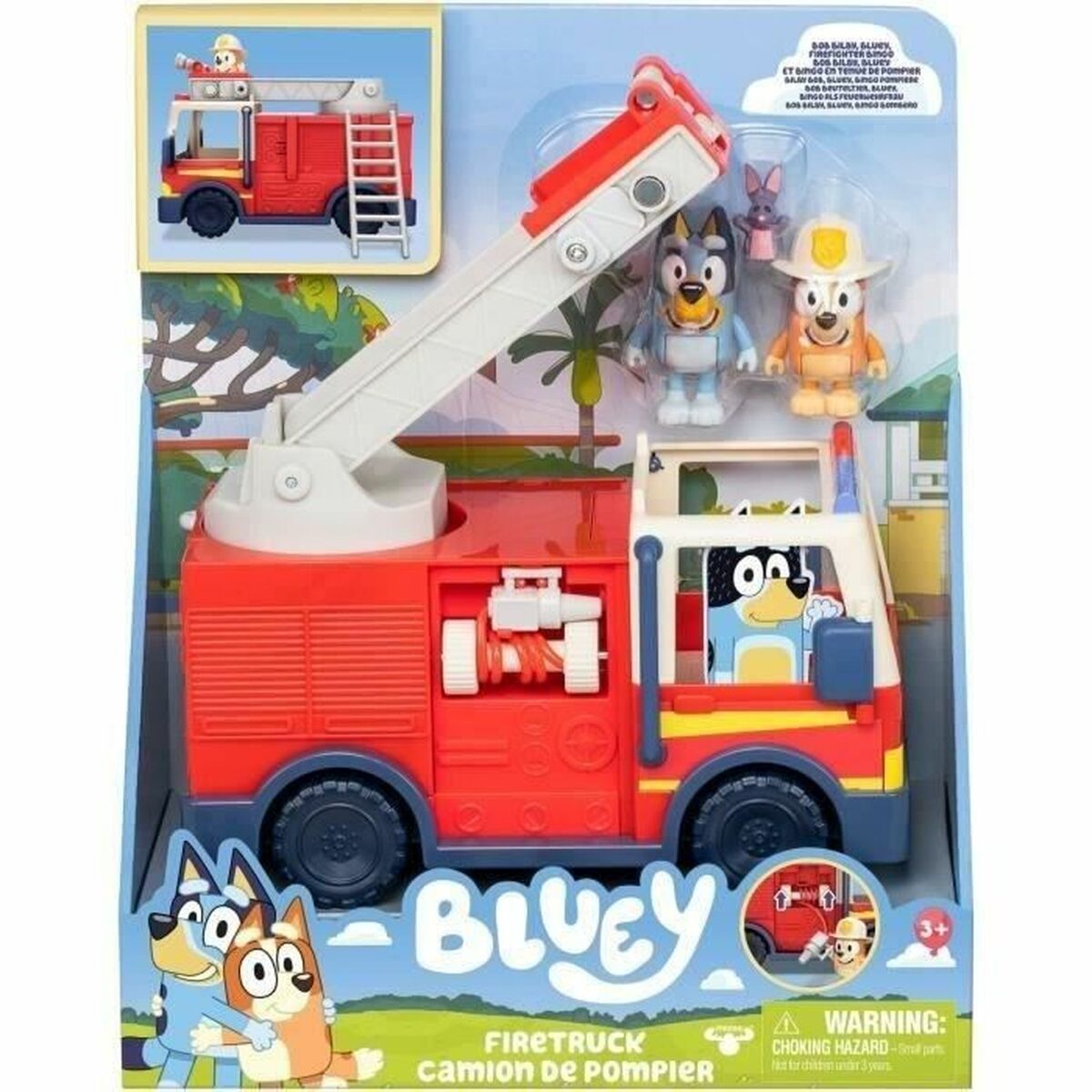 Camion de Pompieri Moose Toys Camión de bomberos de Bluey Roșu rouge - Jucarii si jocuri, Vehicule
