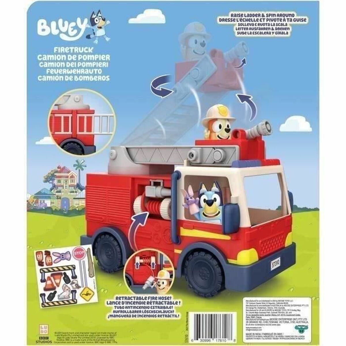 Camion de Pompieri Moose Toys Camión de bomberos de Bluey Roșu rouge - Jucarii si jocuri, Vehicule