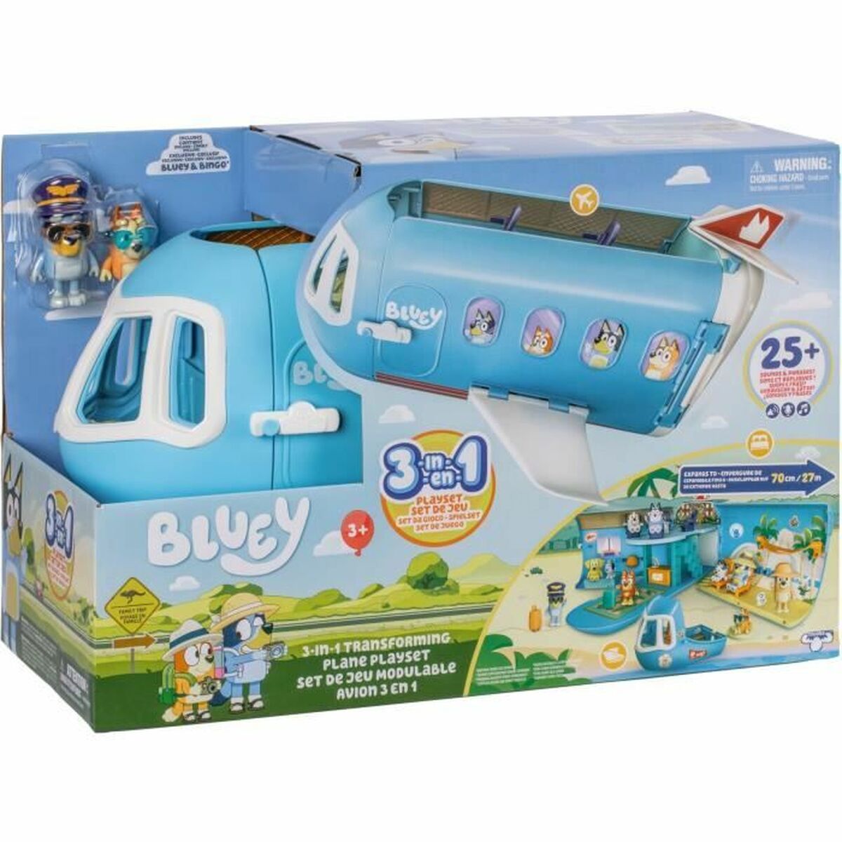 Playset Bluey Transforming Plane - Jucarii si jocuri, Păpuși și figurine