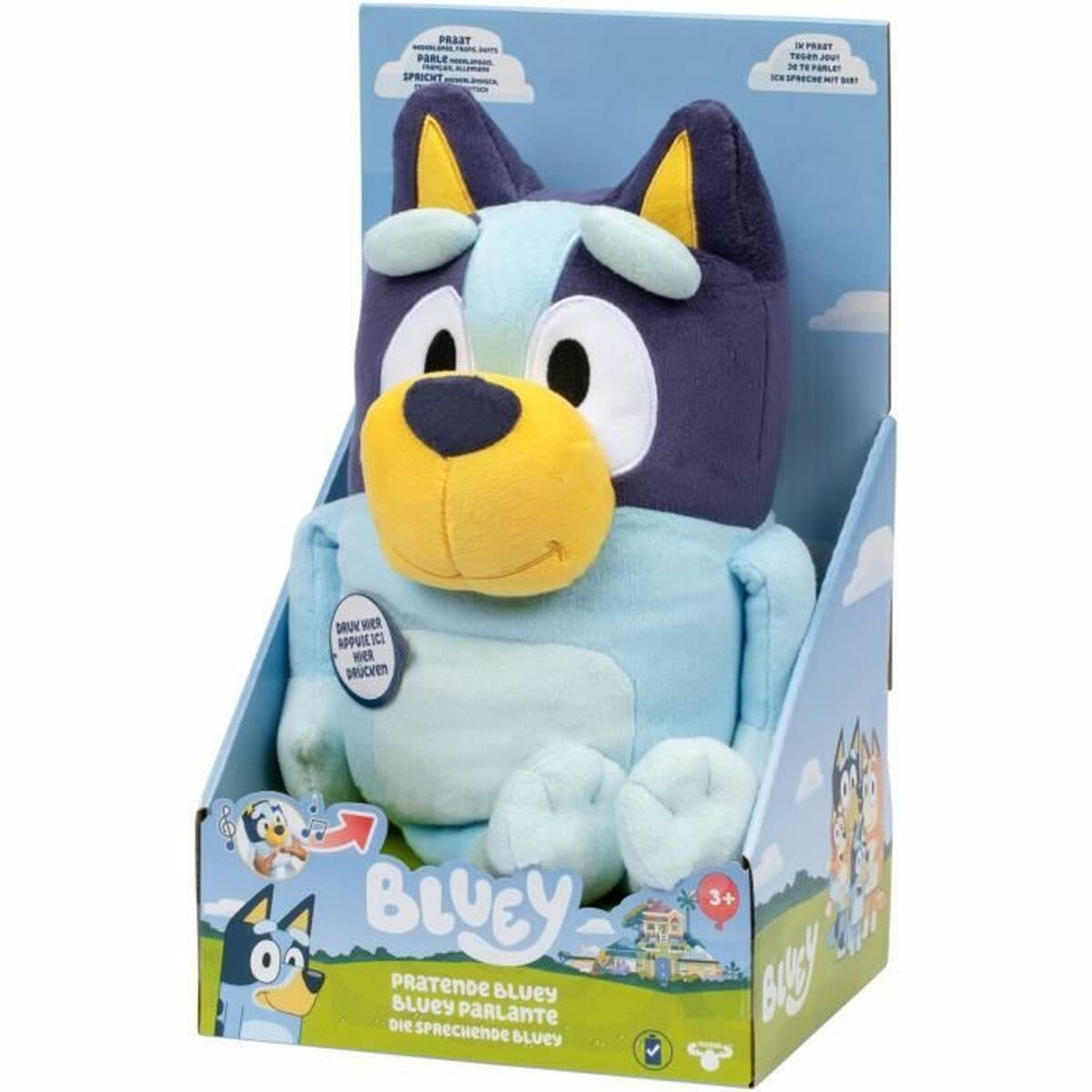 Jucărie de Pluș Bluey BLUEY Multicolor Flauș animale - Jucarii si jocuri, Jucării de pluș