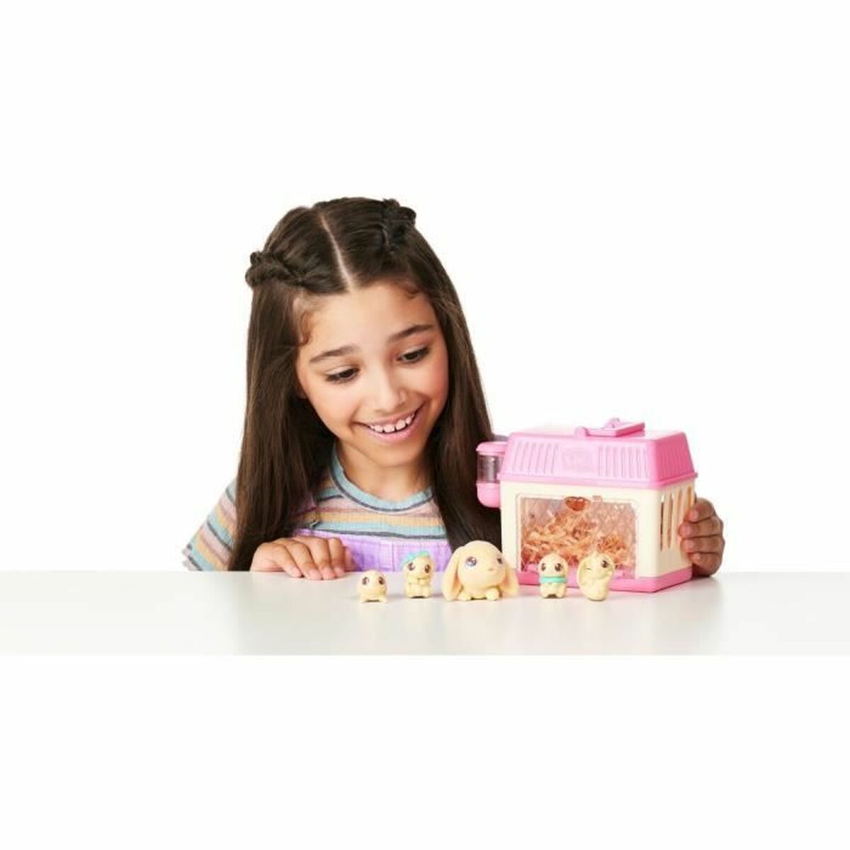 Animal de Companie din Pluș Moose Toys Mama Surprise Little Rabbits Plush Toys (FR) - Jucarii si jocuri, Jucării electronice