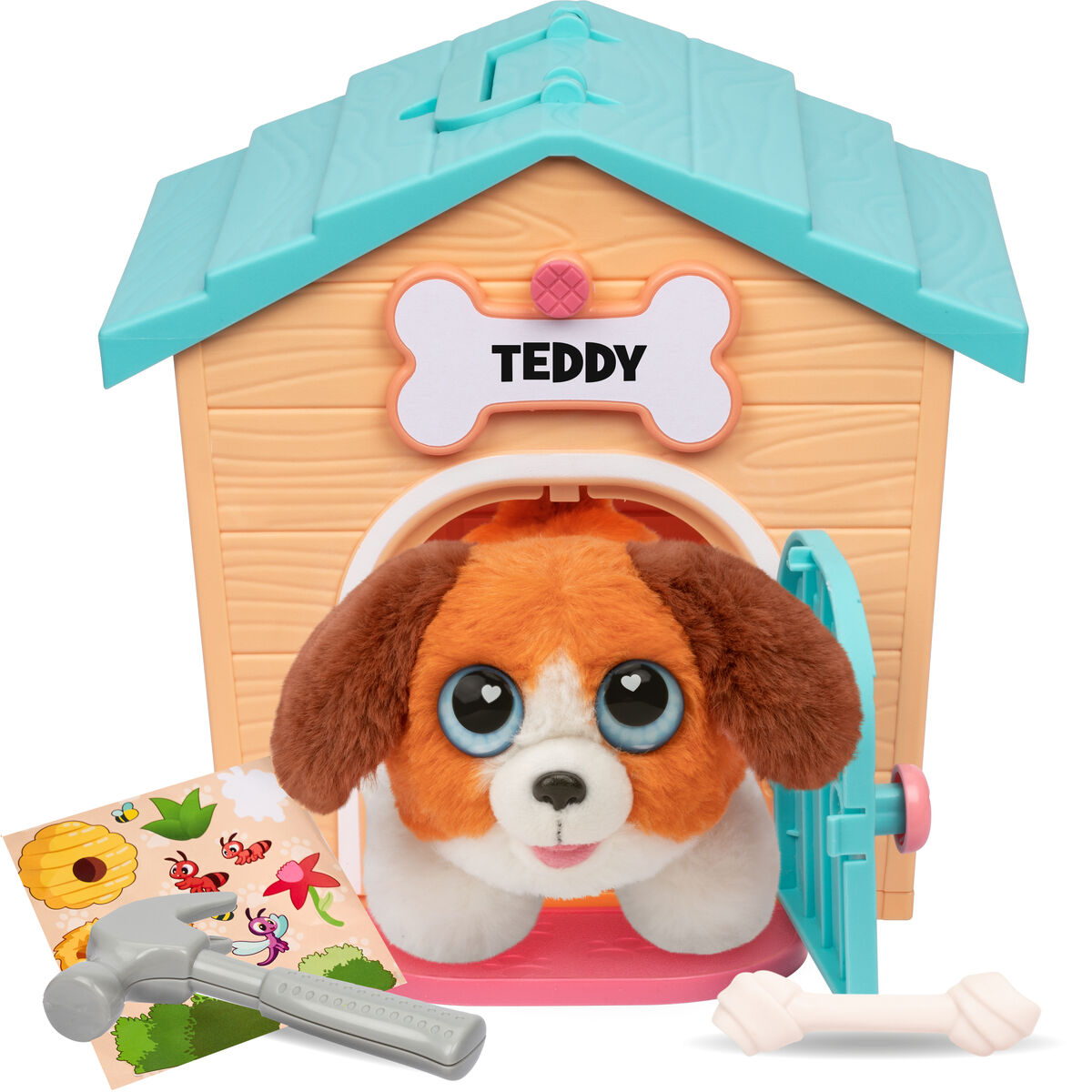 Jucărie de Pluș Moose Toys Orange Dog Multicolor Flauș Câine - Jucarii si jocuri, Jucării de pluș
