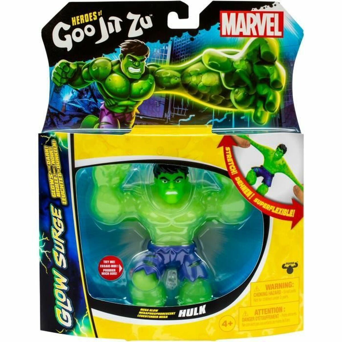 Figurine de Acțiune Goo Jit Zu Hulk Glow Surge - Jucarii si jocuri, Păpuși și figurine