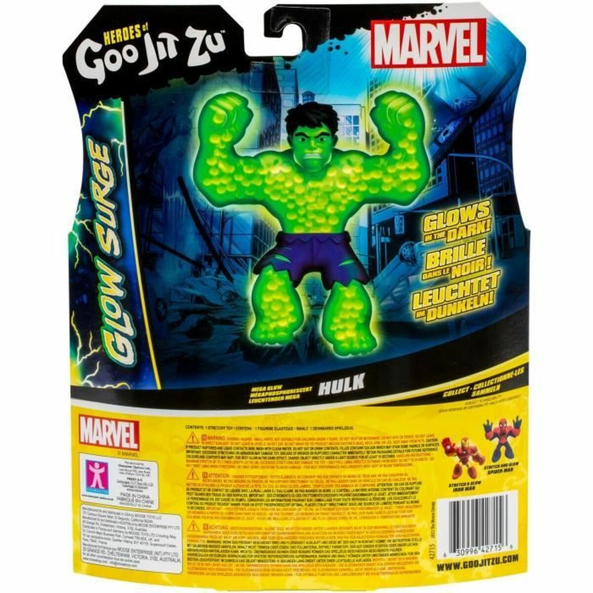 Figurine de Acțiune Goo Jit Zu Hulk Glow Surge - Jucarii si jocuri, Păpuși și figurine